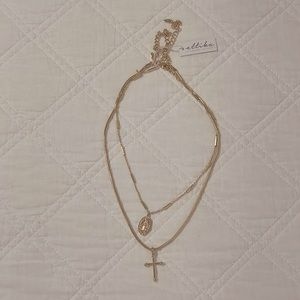 Ettika - Like a Prayer Layered Cross & Coin Necklaces
